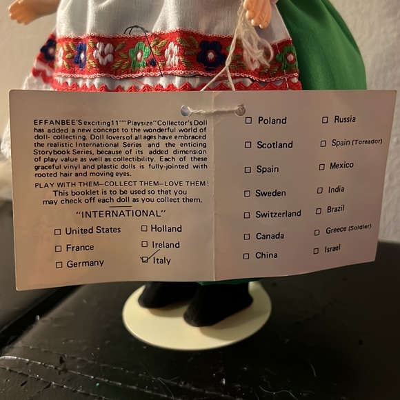 Effanbee Italy Doll with stand - Picture 3 of 7